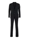 Giorgio Armani Men Black Single-breasted Suit With Classic Lapels In Wool Man In Black