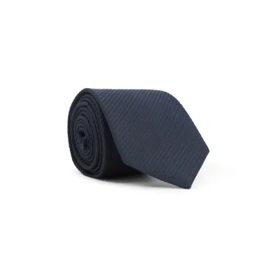 GIORGIO ARMANI BLACK TONAL STRIPED TIE