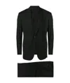 Giorgio Armani Black Two-piece Suit In Green