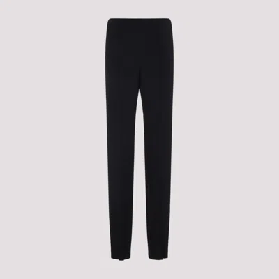Giorgio Armani Viscose Pants Central Stitching In Black