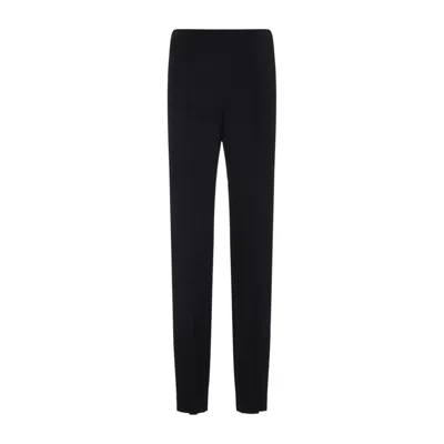 GIORGIO ARMANI BLACK VISCOSE PANTS