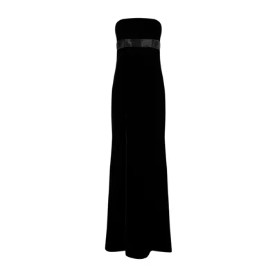 Giorgio Armani Black Viscose Sleeveless Dress