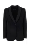 Giorgio Armani Wool Blazer With Shawl Lapel And Chest Pocket