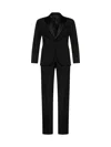 Giorgio Armani Black Wool Icon Soho Tuxedo Suit In Black