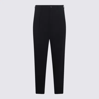 GIORGIO ARMANI BLACK WOOL PANTS