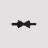 Giorgio Armani Metallic Dot Print Silk Bow Tie In Black