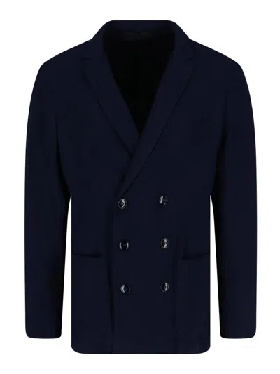 Giorgio Armani Blazer Doppiopetto In Blue