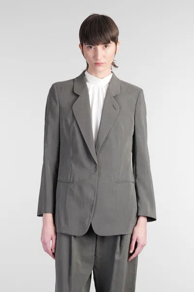 Giorgio Armani Blazer In Green Silk