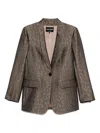 Giorgio Armani Textured Fabric Tailored Jacket