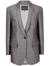 Giorgio Armani Blazer Clothing In Gray