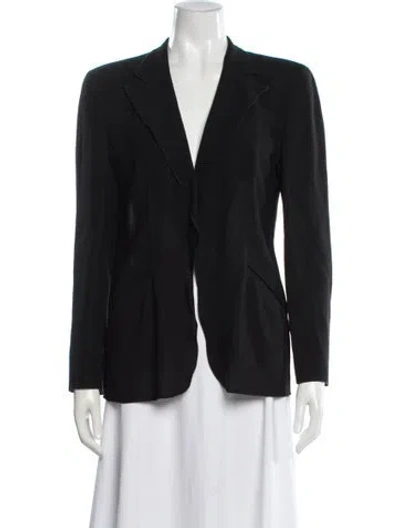 Pre-owned Giorgio Armani Blazer In Black