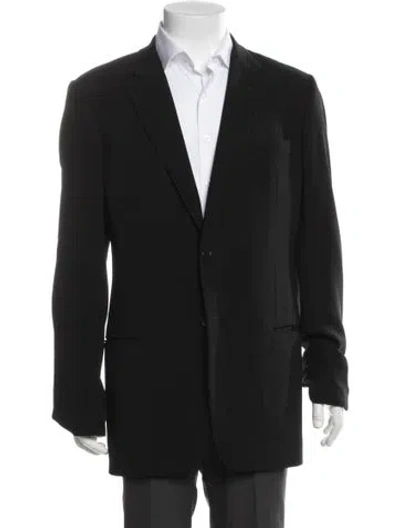 Pre-owned Giorgio Armani Blazer In Black