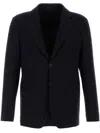 Giorgio Armani Navy Blue Stretch Wool Blazer
