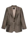Giorgio Armani Textured Fabric Tailored Jacket