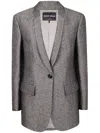 Giorgio Armani Blazer Clothing In Gray