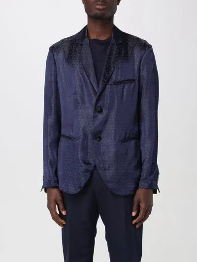 Giorgio Armani Man Blazer Blue Size 42 Viscose, Acetate