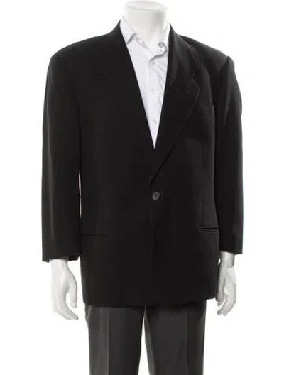 Pre-owned Giorgio Armani Blazer In Gray