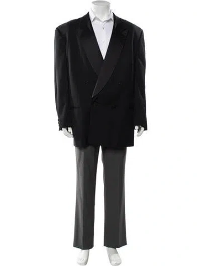 Pre-owned Giorgio Armani Blazer In Gray