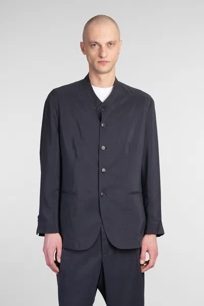 Giorgio Armani Blazer In Blue Silk