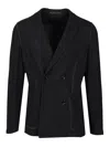 Giorgio Armani Blazer In Cashmere In Black