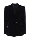 Giorgio Armani Single-breasted Velvet Blazer In Ub115