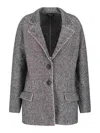 Giorgio Armani Blazer Monopetto In Gray
