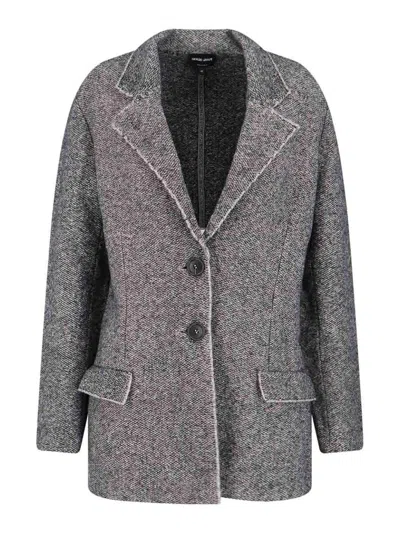 Giorgio Armani Blazer Monopetto In Gray