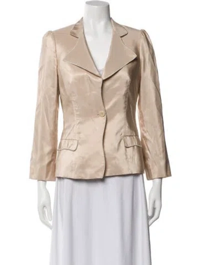 Pre-owned Giorgio Armani Blazer In Neutral