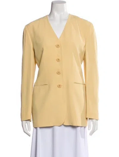 Pre-owned Giorgio Armani Blazer In Neutral