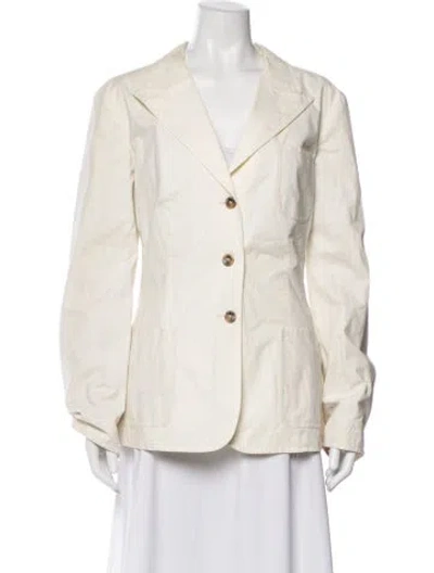 Pre-owned Giorgio Armani Blazer In Neutral