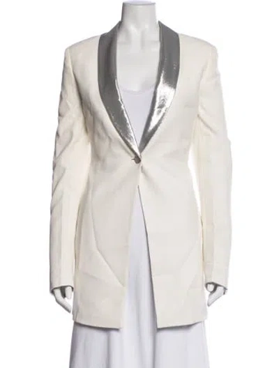 Pre-owned Giorgio Armani Blazer In Neutrals
