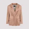 Giorgio Armani Double-breasted Blazer In Red Clay