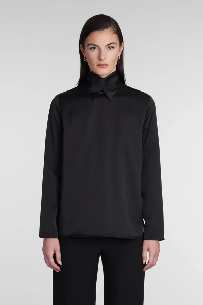 Giorgio Armani Blouse In Black Polyester  In White