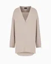 Giorgio Armani Blouse In Triple Silk Georgette In Beige