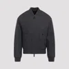 Giorgio Armani Ribbed Herringbone Jacket Pockets In Gray