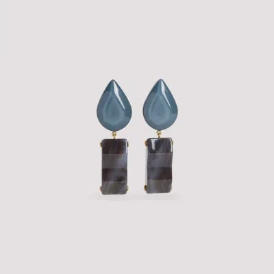 GIORGIO ARMANI BLUE DROP EARRINGS