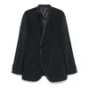 Giorgio Armani Silk-blend Collarless Blazer