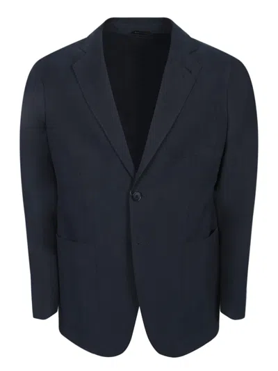 Giorgio Armani Blue Linen Jacket