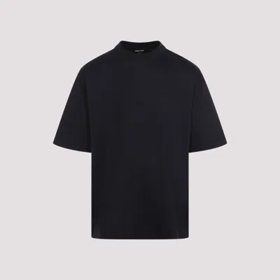 GIORGIO ARMANI BLUE LOGO CREWNECK T-SHIRT
