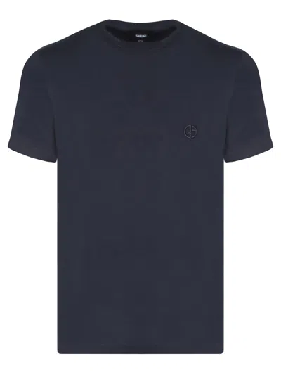 Giorgio Armani Blue Logo T-shirt