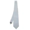 Giorgio Armani Blue Square Patterned Silk Jacquard Tie In Blue