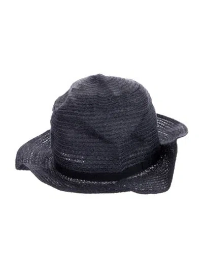 Pre-owned Giorgio Armani Blue Straw Hat