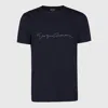 Giorgio Armani Crew-neck Short Sleeve T-shirt With Front Print