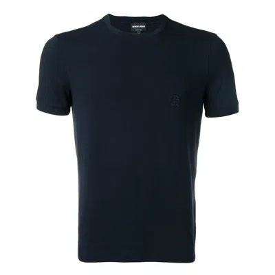 GIORGIO ARMANI GIORGIO ARMANI BLUE T-SHIRTS & VESTS - T-SHIRTS MEN