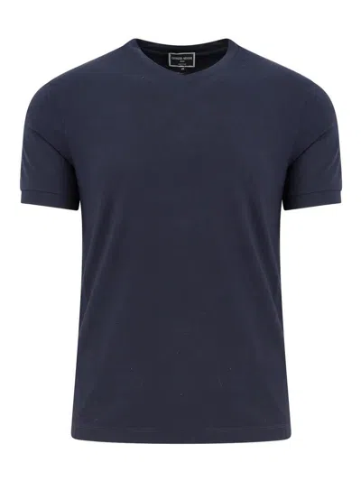 Giorgio Armani T-shirt  And Blue Pole