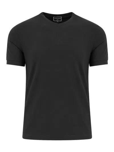 Giorgio Armani T-shirt And Black Pole