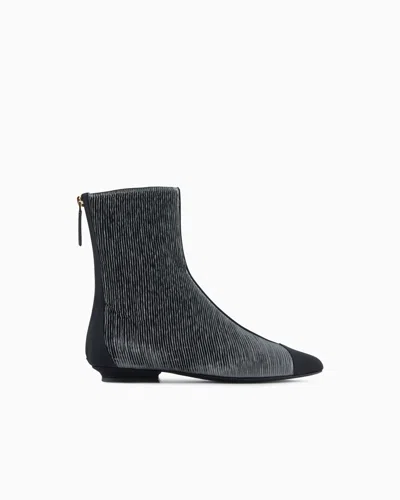 Giorgio Armani Booties In Gray