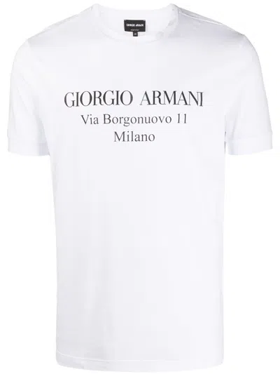 GIORGIO ARMANI BORGONUOVO 11 COTTON JERSEY T-SHIRT