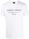 Giorgio Armani Borgonuovo 11 Cotton Jersey T-shirt Clothing In White