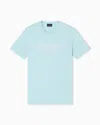 Giorgio Armani Borgonuovo 11 Crew-neck T-shirt In Pima Cotton Jersey In Blue
